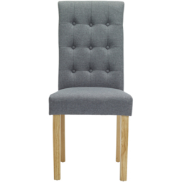 Roma Set of 2 Grey Dining Chair - LPD Home - Wilko - thumbnail 3
