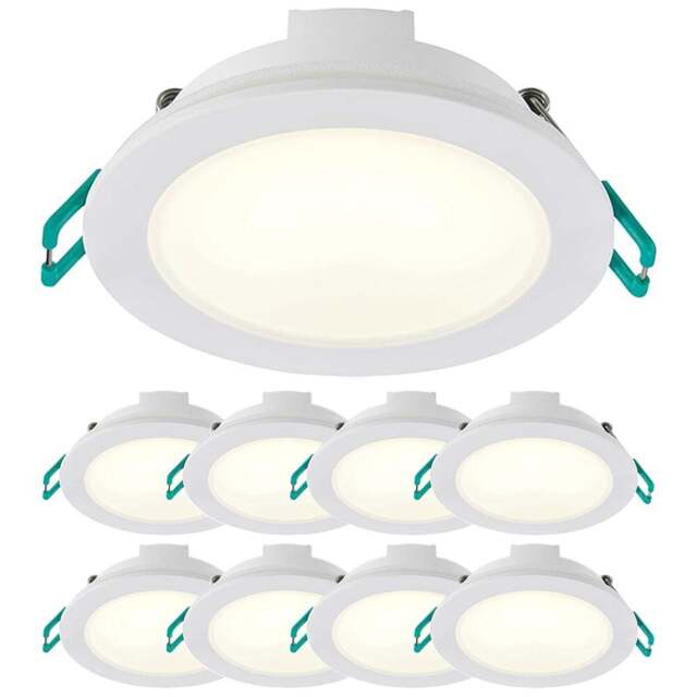 Sylvania 9 Pack SylSpot Neos White 4.8W LED Spotlight - Size: 3.5 x 8.7 x 8.7cm - Wilko - image 1