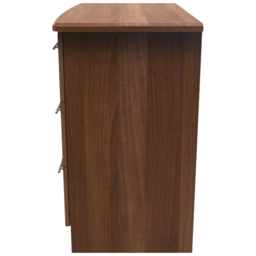 Crowndale Sherwood 3 Drawer Noche Walnut Chest of Drawers - Brown - Wilko - thumbnail 4