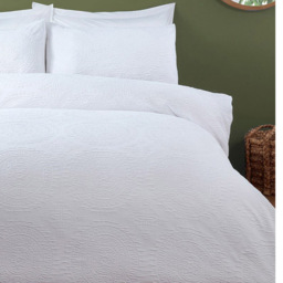 Kingsbridge Duvet Cover and Pillowcase Set - White/Superking - Size: Super King - Wilko - thumbnail 6