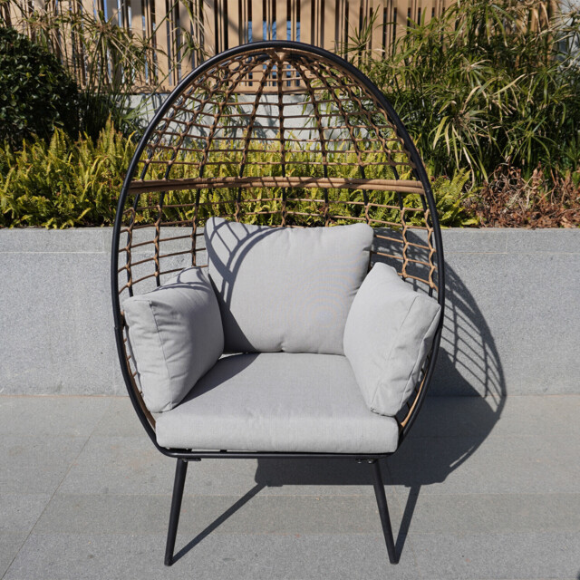 Odette Grey Egg Chair - Wilko - image 1
