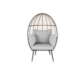 Odette Grey Egg Chair - Wilko - thumbnail 4