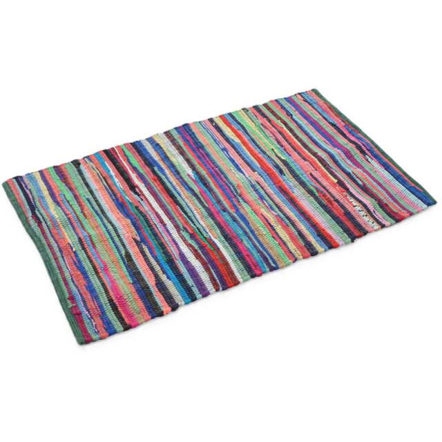 Allure Home Fashions Chindi Recycled Rag Rug 70 x 140cm - Multi - Wilko - image 1