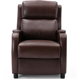 Furniture Online Churwell Brown Bonded Leather Pushback Recliner Chair - Size: 101 x 71 x 88cm - Wilko - thumbnail 5