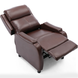 Furniture Online Churwell Brown Bonded Leather Pushback Recliner Chair - Size: 101 x 71 x 88cm - Wilko - thumbnail 6