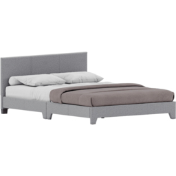 VIDA DESIGNS Victoria Double Light Grey Linen Bed Frame - Wilko - thumbnail 3