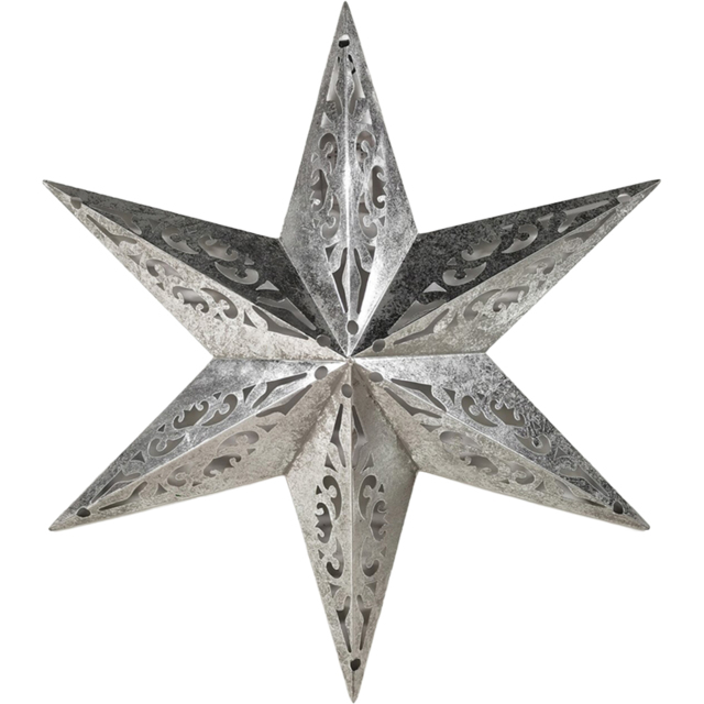 Metal Patterned Star Silver - Blushing Ballroom - Wilko - image 1