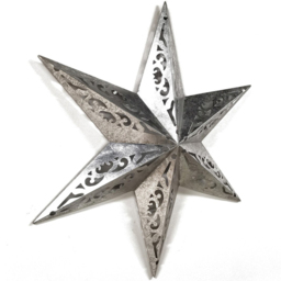 Metal Patterned Star Silver - Blushing Ballroom - Wilko - thumbnail 4