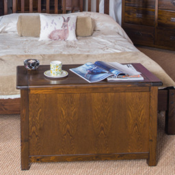 Boston Dark Lacquer Storage Ottoman - Size: 40 x 90 x 55cm - Brown - Wilko - thumbnail 7