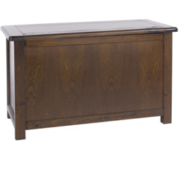Boston Dark Lacquer Storage Ottoman - Size: 40 x 90 x 55cm - Brown - Wilko - thumbnail 4