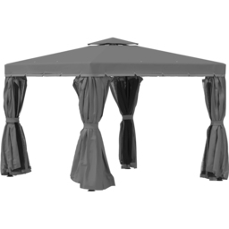 Outsunny 3.3 x 3.3m 2-Tier Grey Gazebo Shelter Tent - Size: 3 x 3m - Wilko - thumbnail 3