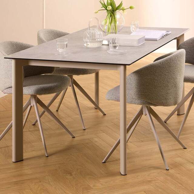 Florence Palermo Grey Ceramic Dining Table - Size: 6 Seater - Furniture To Go - Wilko - image 1