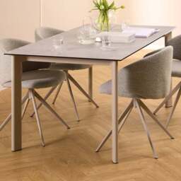 Florence Palermo Grey Ceramic Dining Table - Size: 6 Seater - Furniture To Go - Wilko
