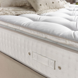 Aspire Small Double Natural Pillow Top Pocket Mattress - White - Wilko - thumbnail 3