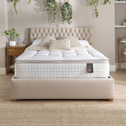 Aspire Small Double Natural Pillow Top Pocket Mattress - White - Wilko - thumbnail 4