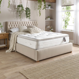 Aspire Small Double Natural Pillow Top Pocket Mattress - White - Wilko - thumbnail 6