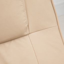 Portland Cream PU Leather Massage Manual Recliner Chair with Ottoman - Size: Single - Wilko - thumbnail 4
