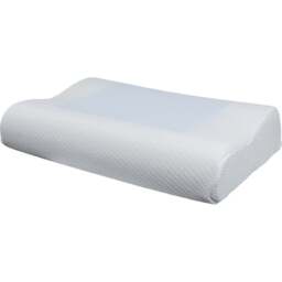 Aidapt Cooling Gel Comfort Memory Foam Contour Pillow with Removable Soft Air Knit Fabric - Size: 360 x 600 x 120cm - Blue - Wilko