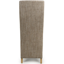 Baxter Set of 2 Oatmeal Tweed Dining Chair - Brown - Wilko - thumbnail 6