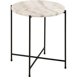 Florence Avila White Marble Top Side Table - Furniture To Go - Wilko - thumbnail 4