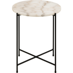 Florence Avila White Marble Top Side Table - Furniture To Go - Wilko - thumbnail 3