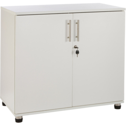 MMT Furniture Designs 2 Door White Lockable Filing Cabinet - Size: 75 x 80 x 45cm - Wilko - thumbnail 3