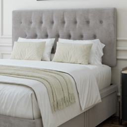 Bedmaster Double Seal Grey Naples Linen 4 Drawer Divan Base with Lona Headboard - Wilko - thumbnail 3