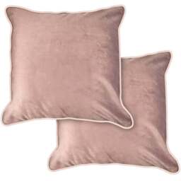 Serene Plush Velvet Heather Cushion Cover 43 x 43cm - Cream - Wilko - thumbnail 1