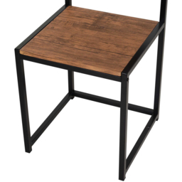 Portland 2 Seater Wooden Dining Set Chestnut Brown - Wilko - thumbnail 4