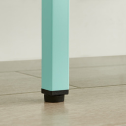 Furniturebox Theo 6 Drawer Light Blue Metal Sideboard - Size: 40 x 80 x 101.5cm - Wilko - thumbnail 5