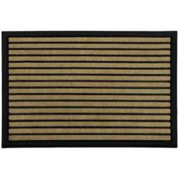 JVL Vienna Lines Scraper Door Mat 40 x 60cm - Brown - JVL Homewares - Wilko - thumbnail 1