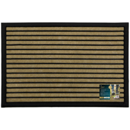 JVL Vienna Lines Scraper Door Mat 40 x 60cm - Brown - JVL Homewares - Wilko - thumbnail 4