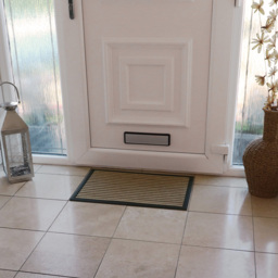 JVL Vienna Lines Scraper Door Mat 40 x 60cm - Brown - JVL Homewares - Wilko - thumbnail 3