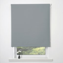 Plain Blackout Blinds - Chelsea Grey/90cm - Wilko - thumbnail 1