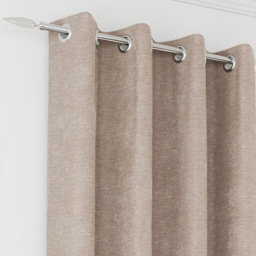 Enhanced Living Knightsbridge Sand Chenille Thermal Blackout Eyelet Curtains 229 x 183cm - Size: W 229 x D 183cm - Wilko - thumbnail 3