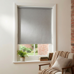 Textured Blackout Roller Blind Cloud 90cm - Size: W 90 x D 160cm - Wilko - thumbnail 4