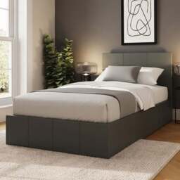 GFW Single Grey Side Lift Ottoman Bed - Wilko - thumbnail 1