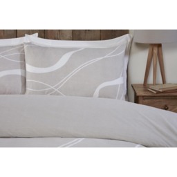 Highgate Abstract Duvet Cover and Pillowcase Set - Natural/King - Wilko - thumbnail 3