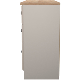 Crowndale Norfolk 6 Drawer Kashmir Ash and Bardolino Oak Wide Chest of Drawers Ready Assembled - Kashmir Ash & Bardolino Oak - Wilko - thumbnail 5