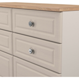 Crowndale Norfolk 6 Drawer Kashmir Ash and Bardolino Oak Wide Chest of Drawers Ready Assembled - Kashmir Ash & Bardolino Oak - Wilko - thumbnail 7