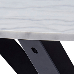 Florence Heaven Polished Marble Round 4 Seater Dining Table White - Furniture To Go - Wilko - thumbnail 7