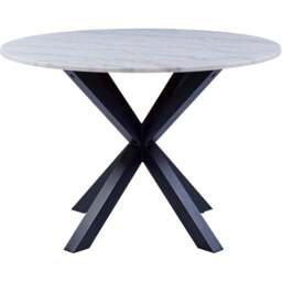 Florence Heaven Polished Marble Round 4 Seater Dining Table White - Furniture To Go - Wilko - thumbnail 5