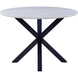 Florence Heaven Polished Marble Round 4 Seater Dining Table White - Furniture To Go - Wilko - thumbnail 4