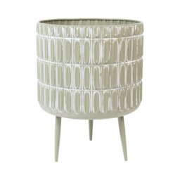 Isla Large Footed Planter Sage Green - Wilko