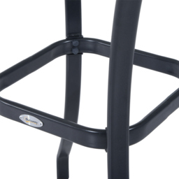 Outsunny Bistro Dining Coffee Table - Size: 84 x 68.5 x 68.5cm - Black - Wilko - thumbnail 4