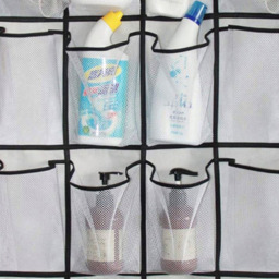 AMOS Black 24 Pocket Mesh Shoe Organiser - Size: 1 x 55 x 136cm - Wilko - thumbnail 4