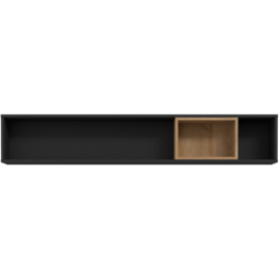 Florence High Rock Matt Black and Riviera Oak Cube Shelf - Size: 22 x 150 x 26cm - Furniture to Go - Wilko - thumbnail 4