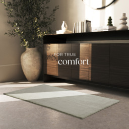 tectake Zonelle Sand Short Pile Ultra Soft Rug 150 x 80cm - Size: 119 x 44 x 55cm - Black - Wilko - thumbnail 4