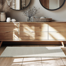 tectake Zonelle Sand Short Pile Ultra Soft Rug 150 x 80cm - Size: 119 x 44 x 55cm - Black - Wilko - thumbnail 3