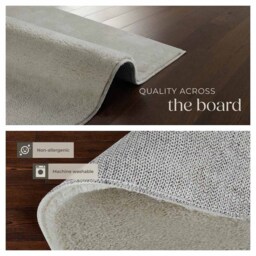 tectake Zonelle Sand Short Pile Ultra Soft Rug 150 x 80cm - Size: 119 x 44 x 55cm - Black - Wilko - thumbnail 6